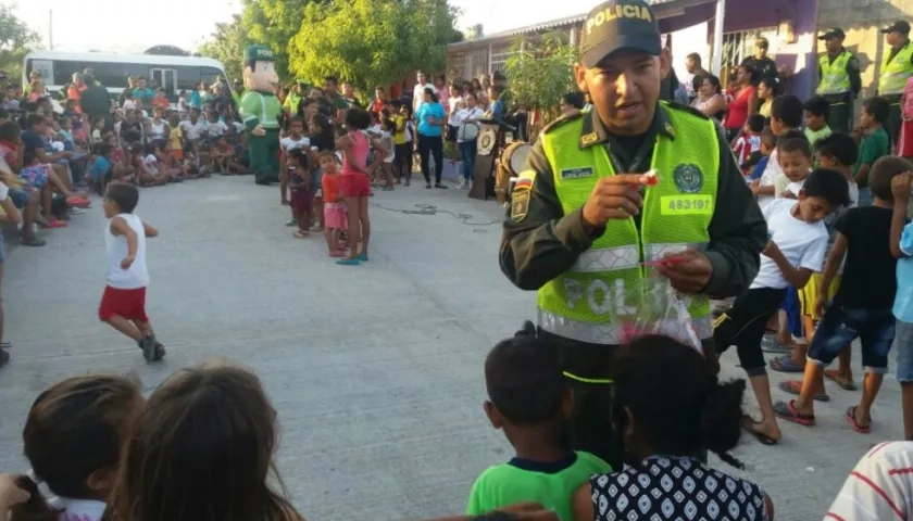 Jornada lúdica en el barrio Nueva Esperanza, en Soledad.