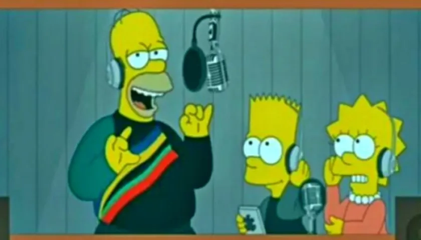Los Simpson cantan Dura de Daddy Yankee.