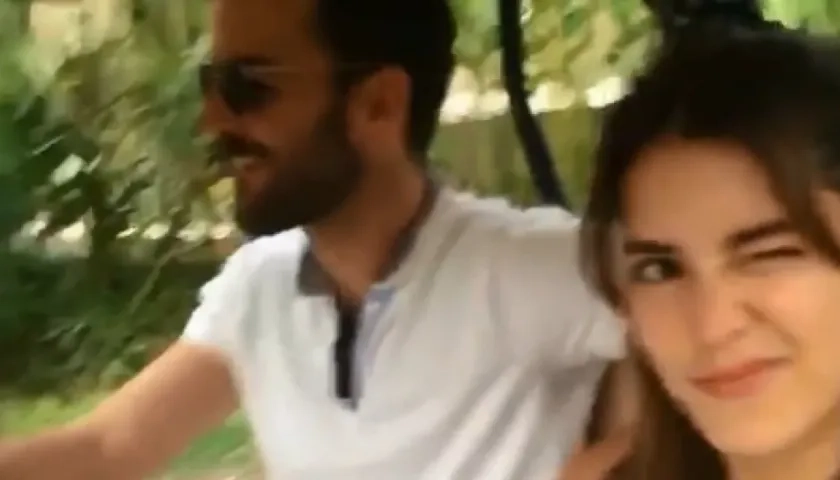 La exMiss Universo Paulina Vega y su novio Andrés Becker.