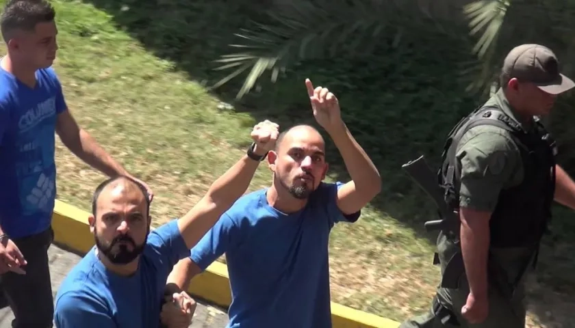 Raúl Emilio Baduel y Alexander Antonio Tirado.