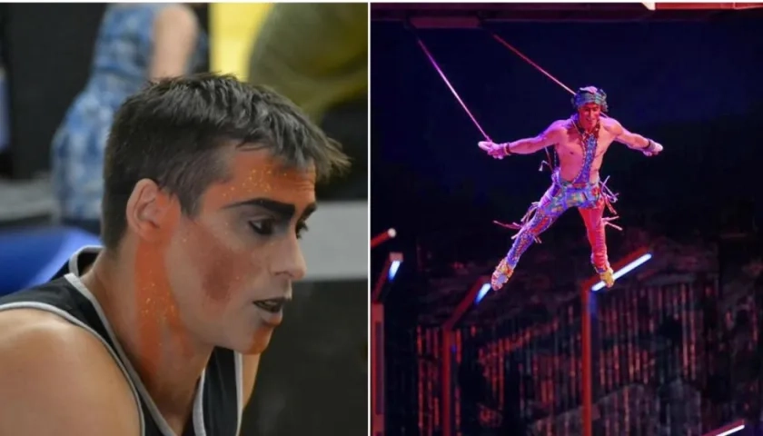 El acróbata Yann Arnaud.