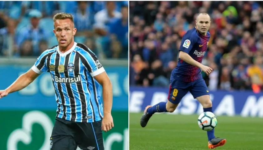 Arthur y Andrés Iniesta.
