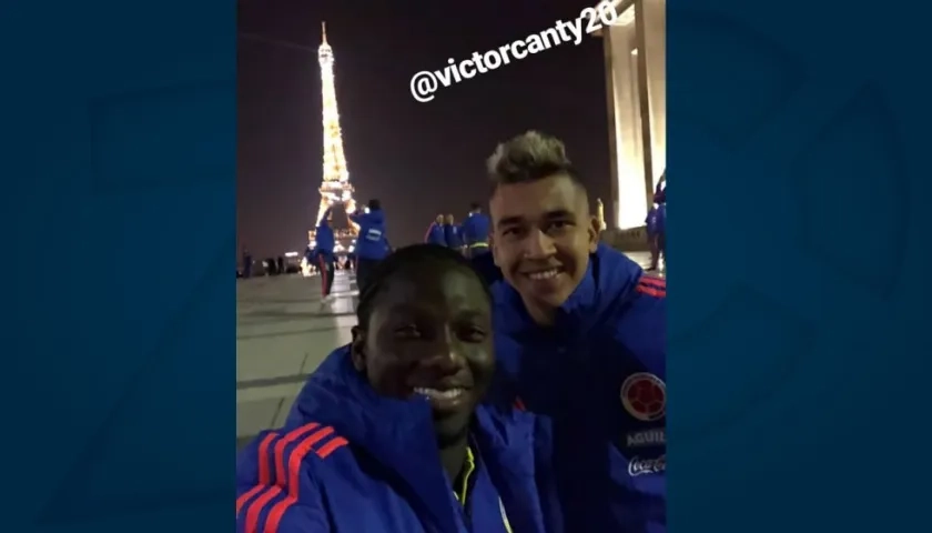 Chará y Cantillo disfrutan de la ‘Ciudad Luz’, previo al duelo con Francia