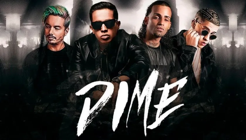 Imagen de la canción 'Dime'.