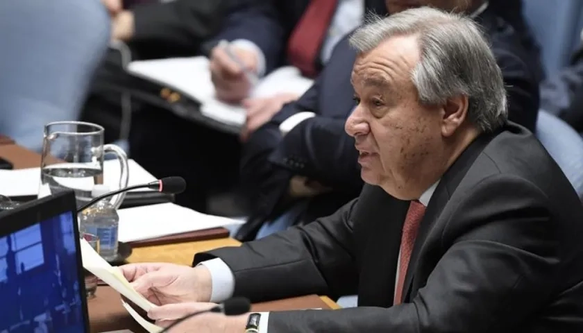 El secretario general de la ONU, António Guterres.