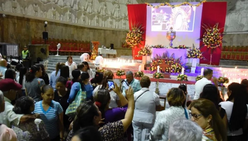 La reserva del altar en la Catedral Metropolitana.