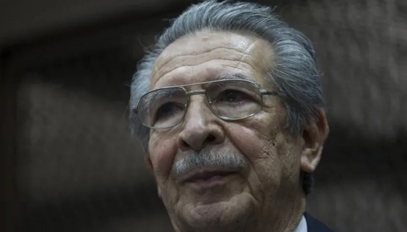 El general golpista guatemalteco José Efraín Ríos Montt