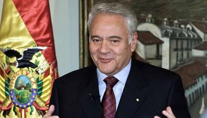 El expresidente boliviano Gonzalo Sánchez De Lozada.