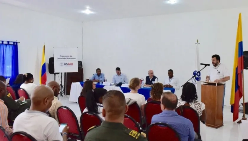 Carlos Alfonso Negret, el Defensor del Pueblo, en Tumaco