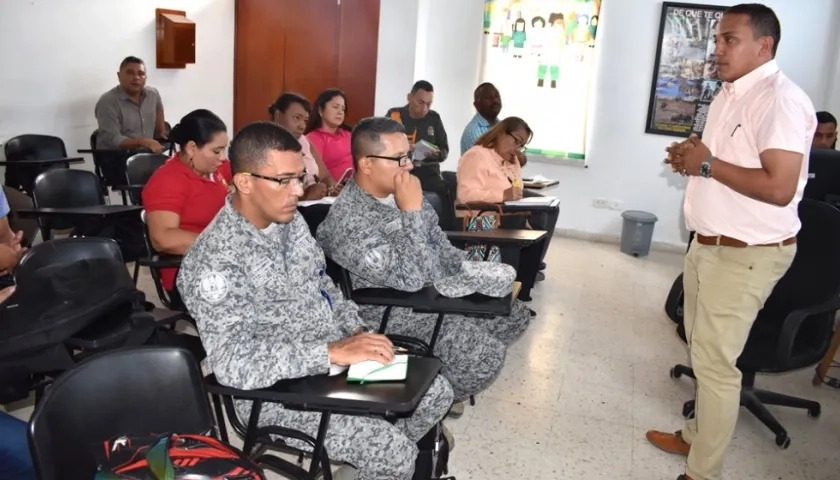 Manuel Andrade, Secretario de Gobierno, presidiendo el Consejo de Seguridad.