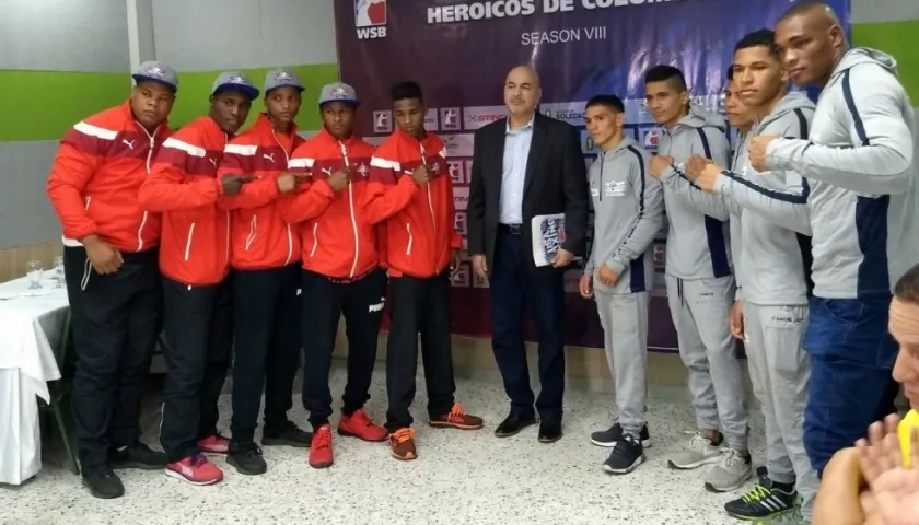 Equipos de Domadores de Cuba y Heroicos de Colombia. 