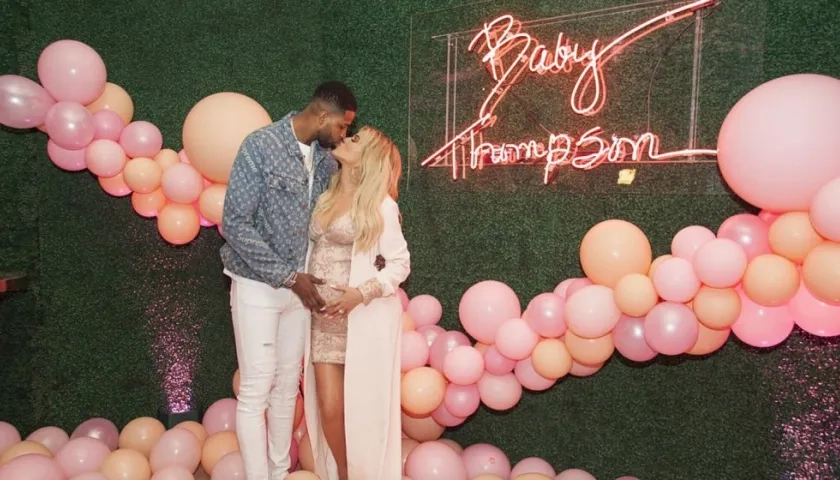 Tristan Thompson y Khloé Kardashian.