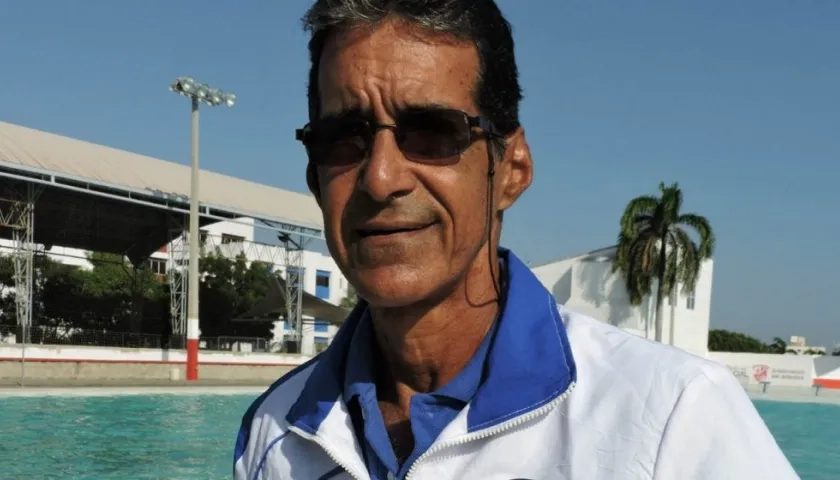 Eduardo Movilla, entrenador de natación barranquillero. 