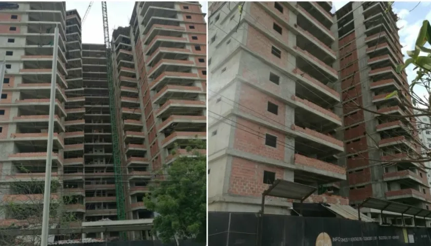 Así se ve la obra actualmente. 