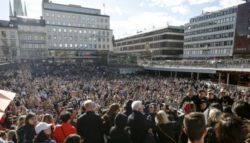 La plaza de Sergels_Torg Platz de Estocolmo.