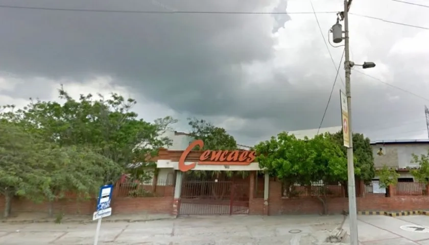 Fachada de la sede del Centro de Capacitación Especial, Cencaes, en Soledad.