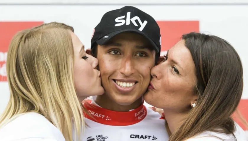 Egan Bernal, ciclista colombiano. 