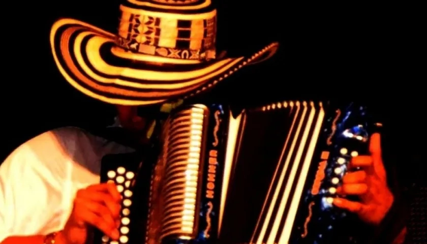 Acordeonero en el Festival Vallenato.