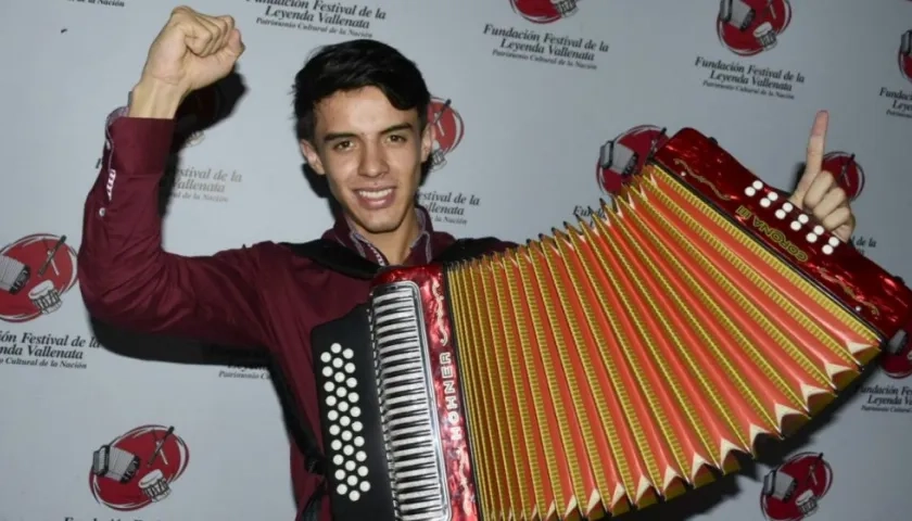 El acordeonero Ronal Torres Salamanca, Rey Aficionado 2018.