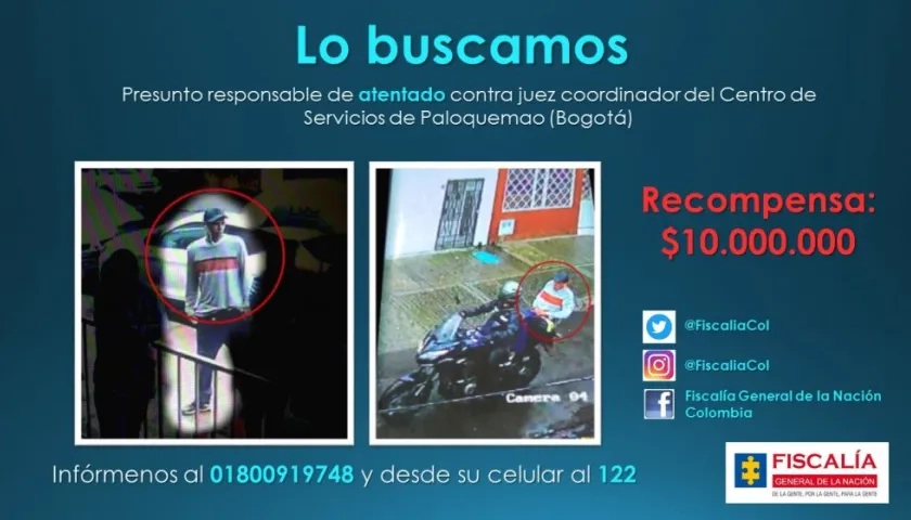 Este es el hombre que presuntamente atentó contra el coordinador judicial de Paloquemao.
