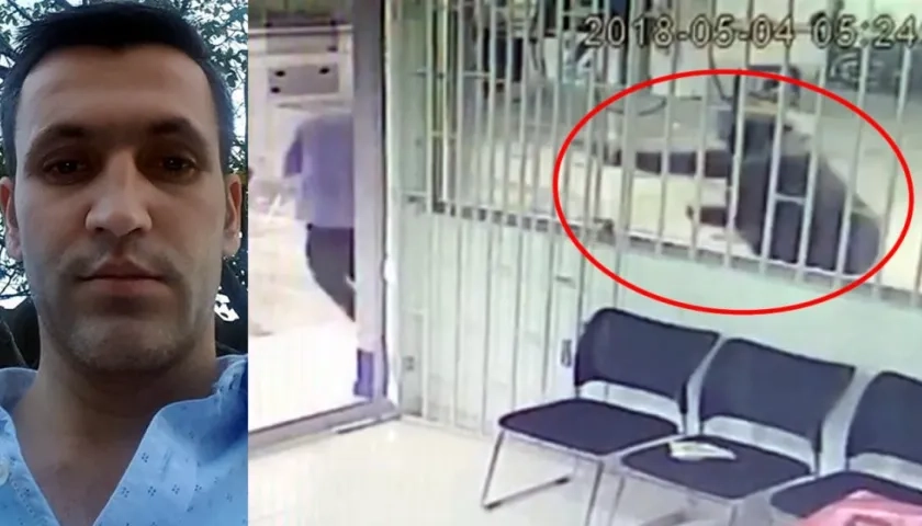 Momento en el que asesinan a Ramón Albeiro Ramírez.