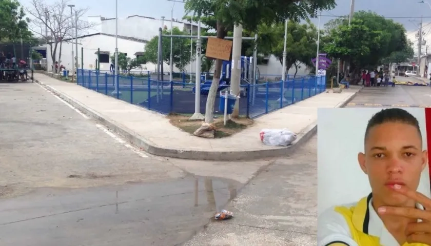 Lugar de los hechos y foto de Andrés Felipe Redondo.