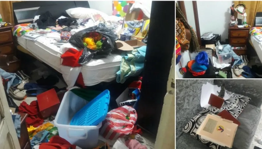 Así quedó el interior de la vivienda.