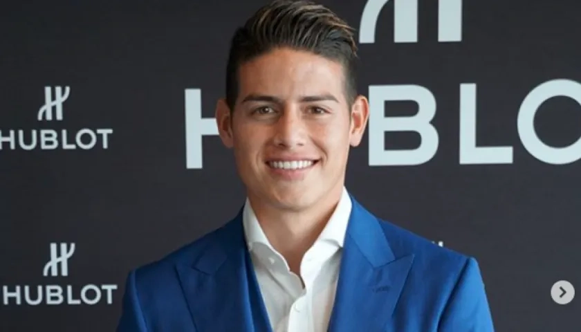 El futbolista James Rodríguez.