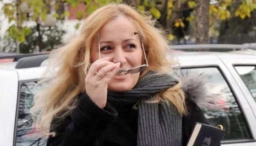 La periodista montenegrina Olivera Lakic.