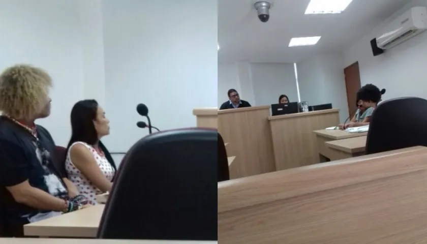 Carlos Valderrama y su Carlos Valderrama Jr. del otro lado.