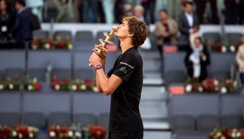 El tenista alemán Alexander Zverev.