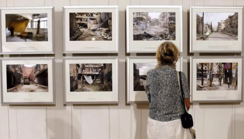 Muestra del festival francés de fotoperiodismo "Visa pour l'image".