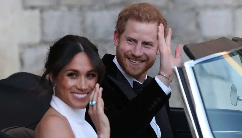 Meghan Markle y el príncipe Enrique.