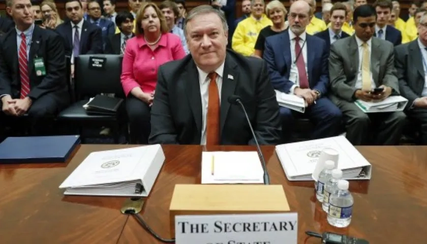 Mike Pompeo,  secretario de Estado de EE.UU.