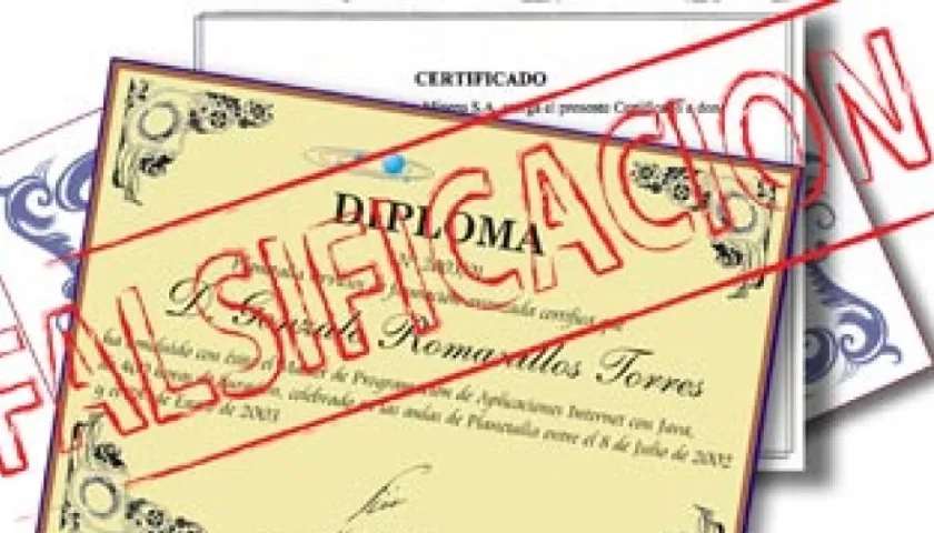 Expedían, según la Fiscalía, diplomas falsos.