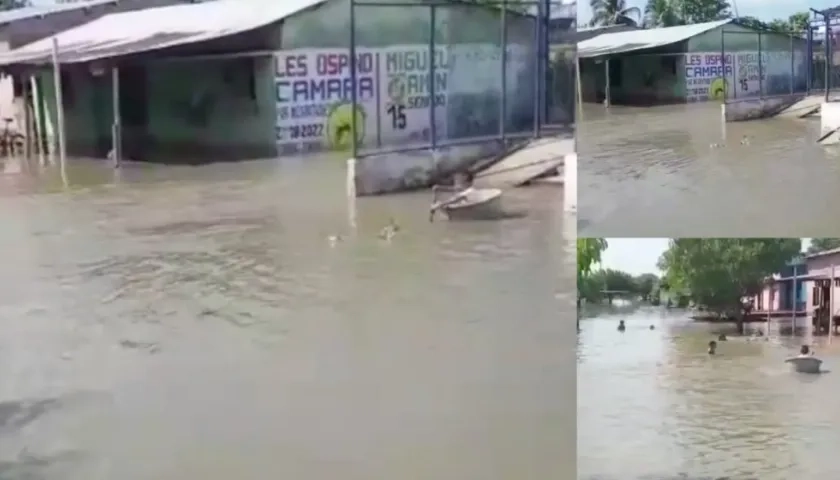 Menor navegando en la ponchera. 