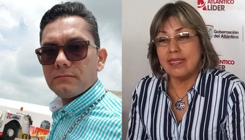 El gestor Hugo Silvera y la directora de la Casa Museo Julio Flórez, Margarita Macías.