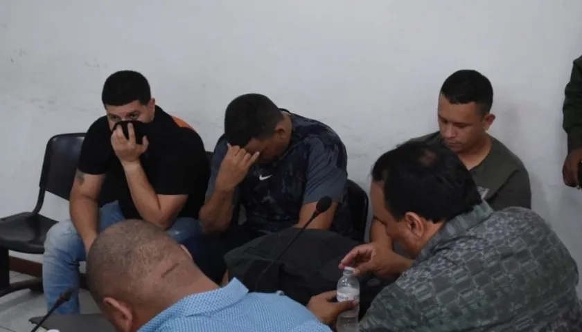 Manuel Antonio Montenegro Cabarcas, Jesús David Narváez Martínez y Kevin Andrés Blanco Corredor.