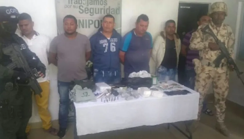 Estos son los 6 capturados por el Ejército.
