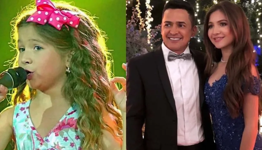 La cantante Shaira y Jorqe Celedón.