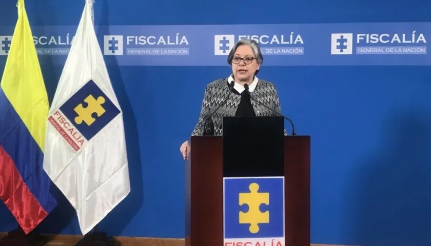 La Vicefiscal General de la Nación, María Paulina Riveros Dueñas.