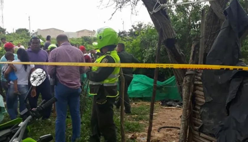 En este sector de Sabanalarga fue asesinado Iván Cuenta.