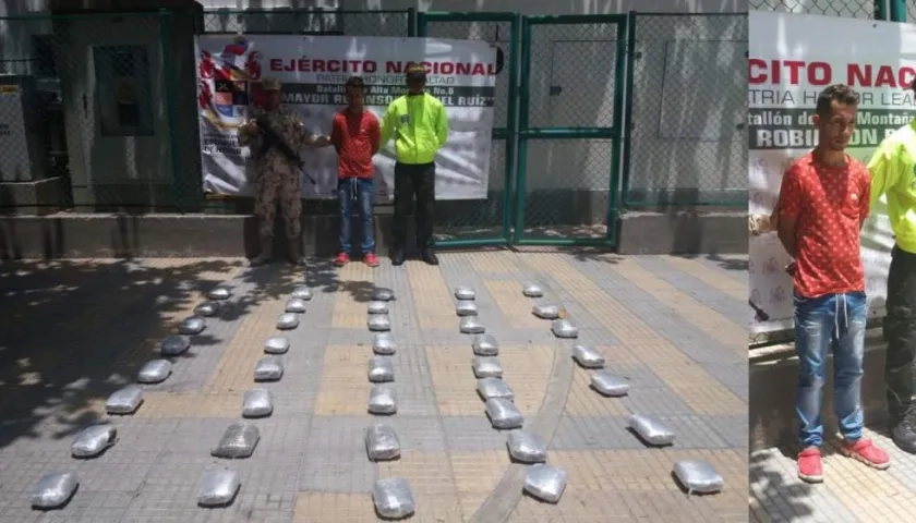 El capturado fue conducido a la URI de la Fiscalía.