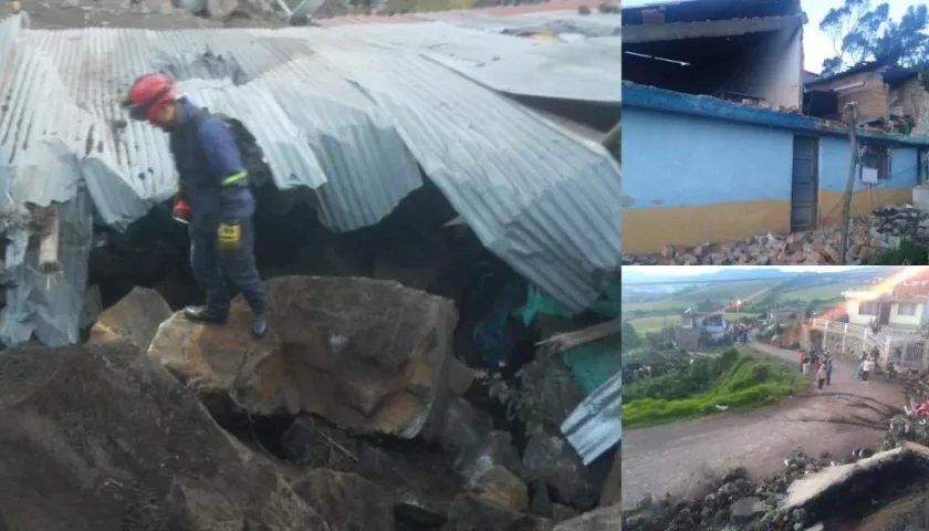 Bomberos de Pasto atienden la emergencia registrada en Pasto.
