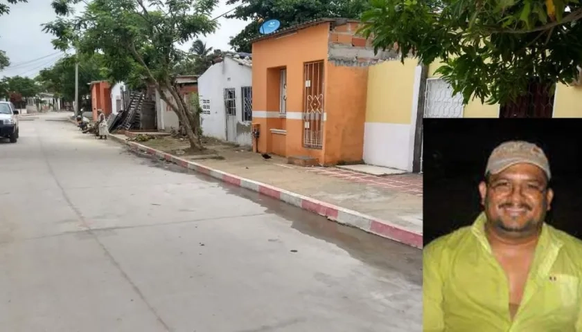 En este sector fue asesinado el taxista Carlos de Jesús Barletta De Ávila, quien aparece en el recuadro.