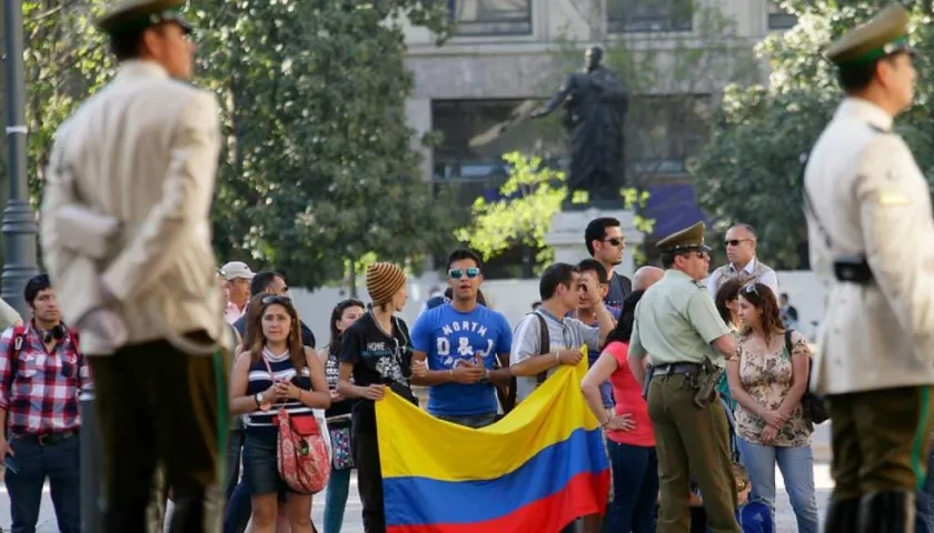 Inmigrantes colombianos en Chile.