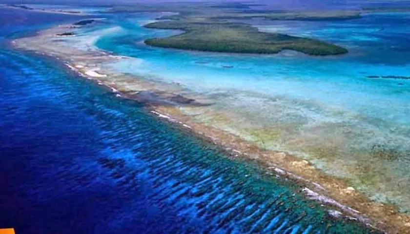 Red de reservas del arrecife de la barrera de Belice.