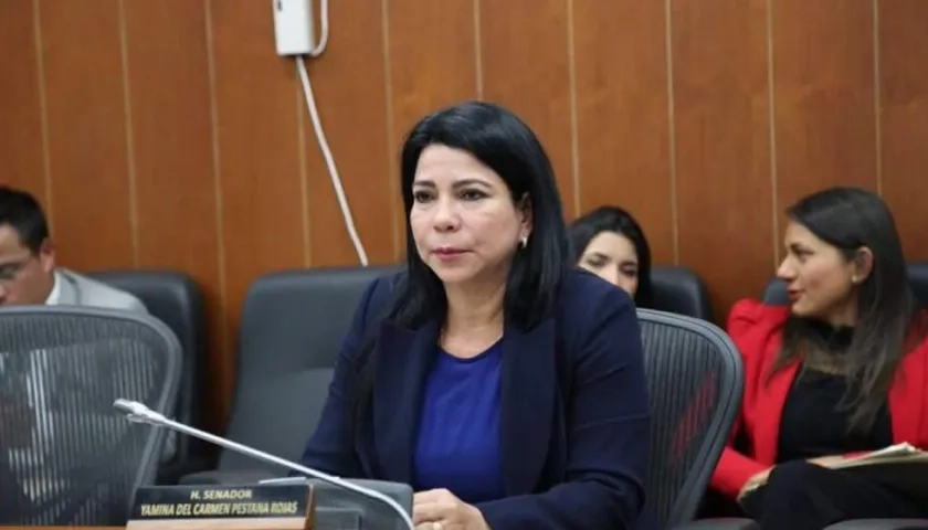 La senadora Yamina Pestana