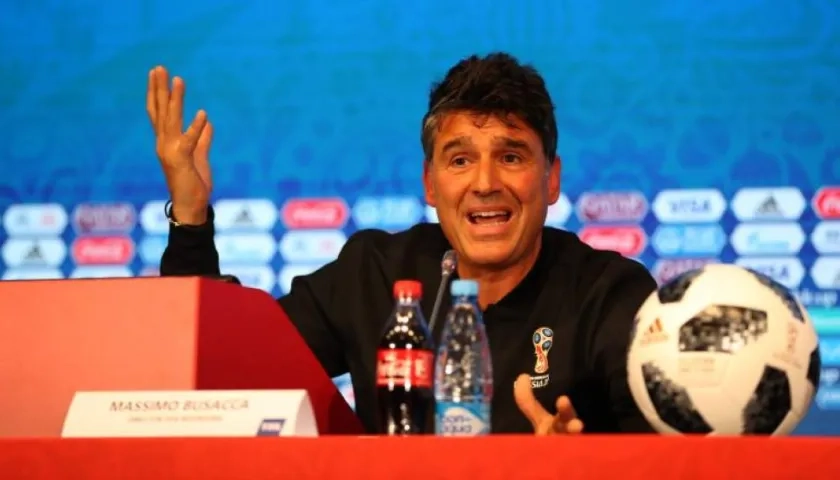 El italiano Massimo Busacca, jefe del Departamento de Árbitros de la FIFA.