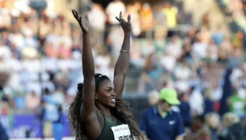 Caterine Ibargüen, atleta colombiana. 
